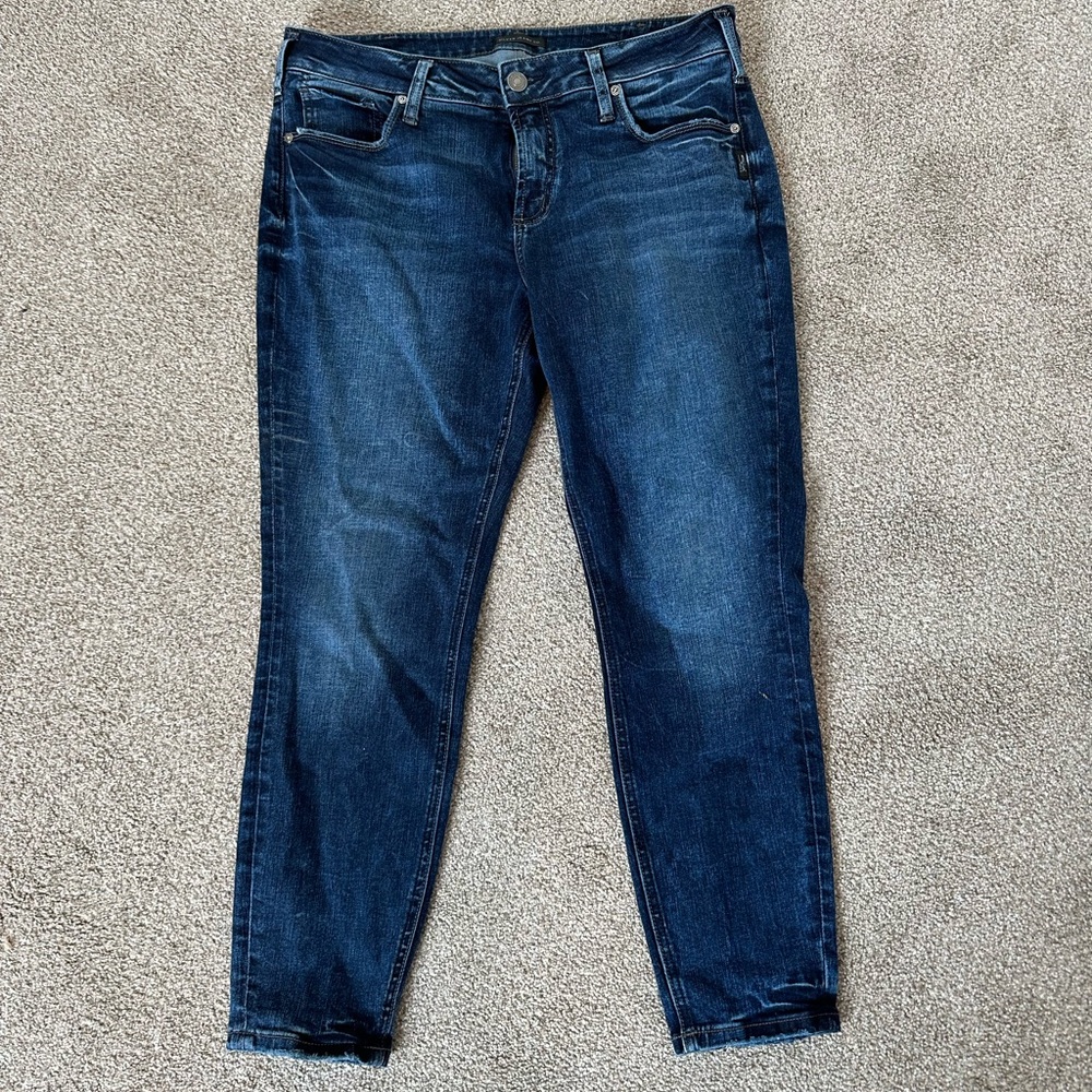 Silver Elyse Skinny Jeans